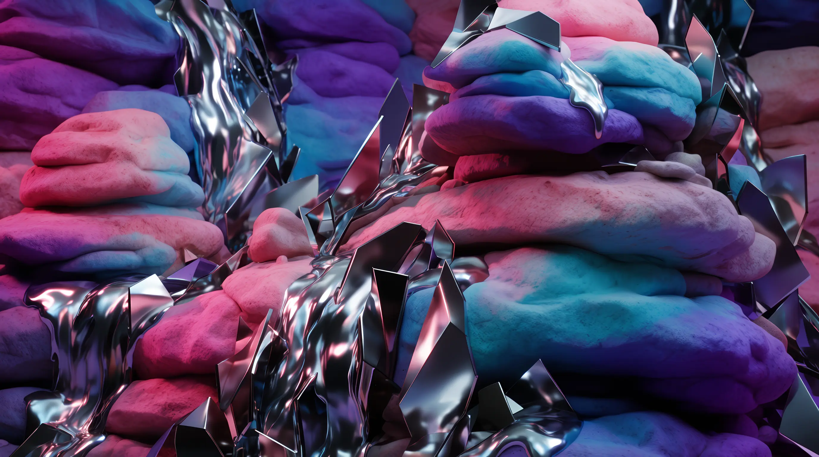 Fractured Mineral Strata