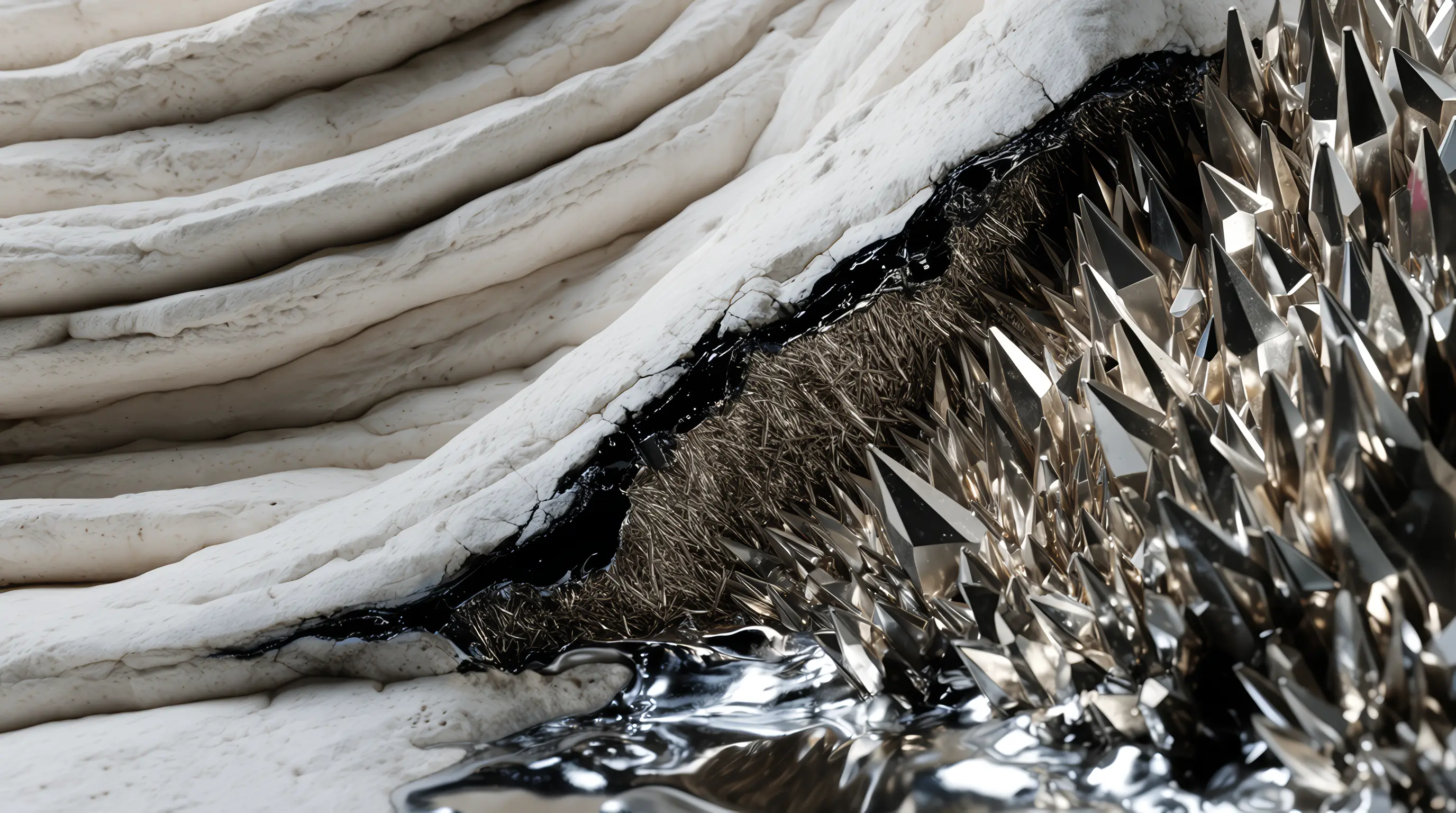 Spiked Topographic Divide