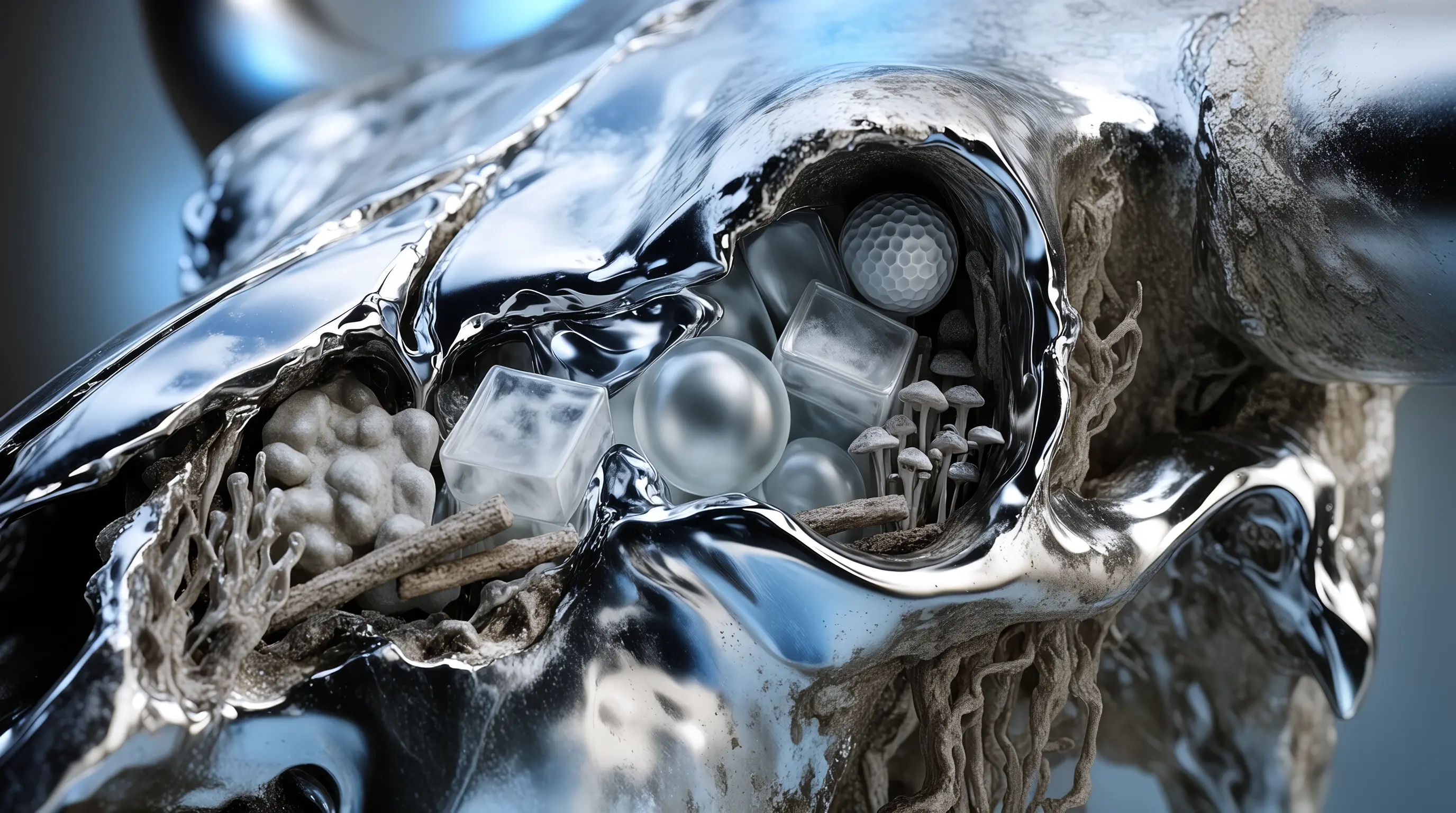 Metallic Cranial Terrarium